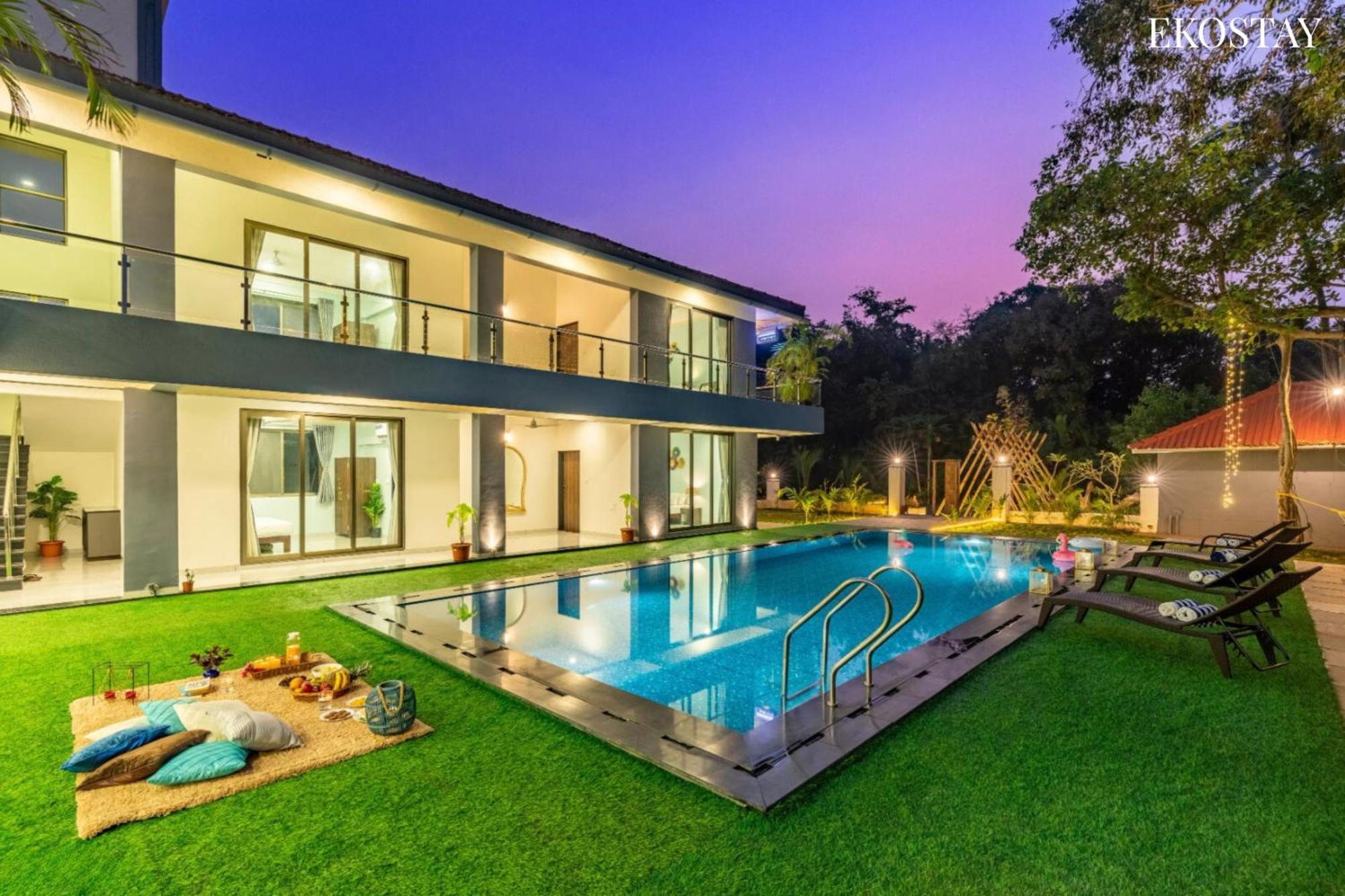 EKOSTAY -LUXE- Casa De Atlantis Alībāg Exterior foto